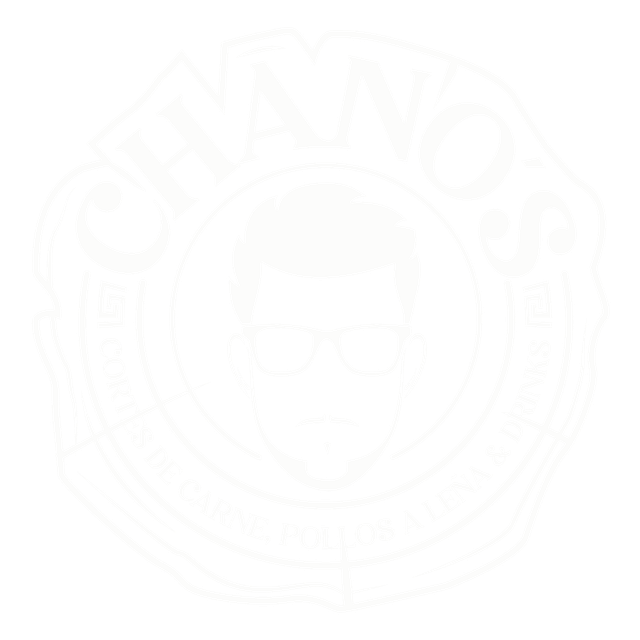 Logo original de Chano's, cortes de carne y pollos a leña